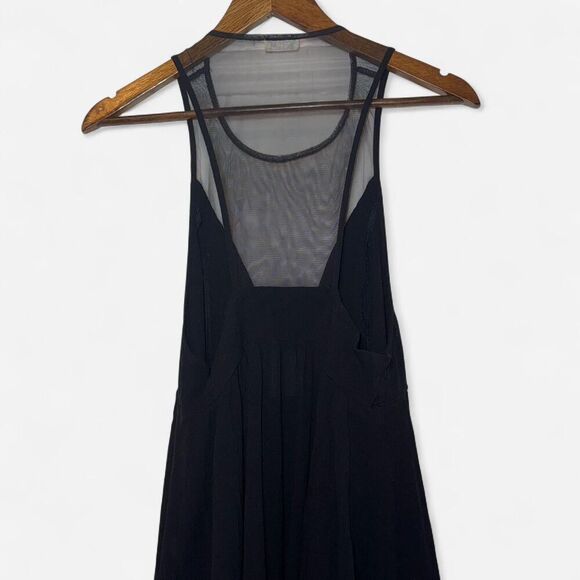 Free People Deep V Mesh Peplum Going Out Top - Picture 10 of 14